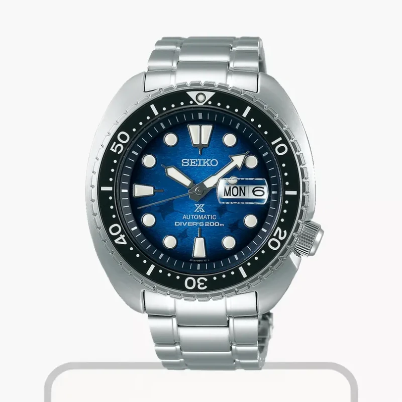 Seiko Men's Prospex Turtle Special Edition Sea Save the Ocean Watch | SRPE39K1